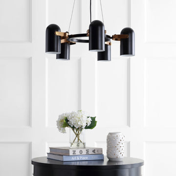 Eugenio Adjustable Metal LED Chandelier - JONATHAN Y